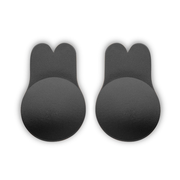 1pair Rabbit Ear Adhesive Bra Strapless Backless Reusable Push Up